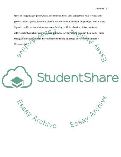 Signode Gross Margins