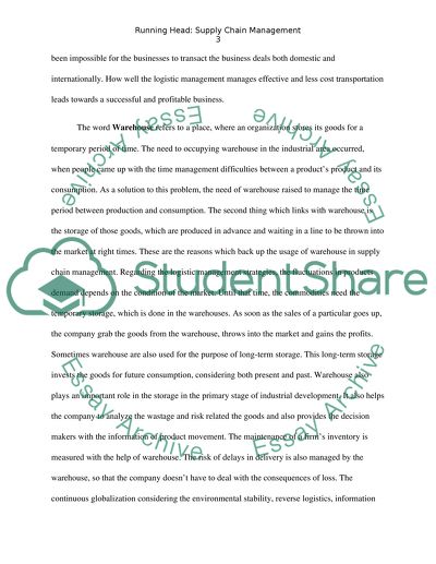 Supply Chain Management