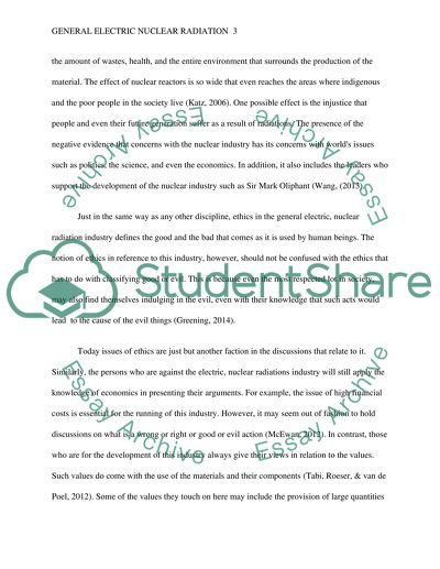 General Electrics Nuclear Radiation