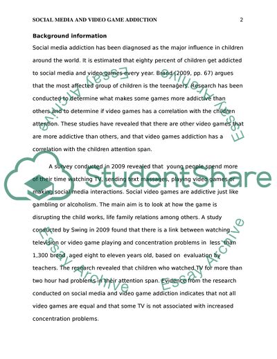 Social Media and Video Game Addiction