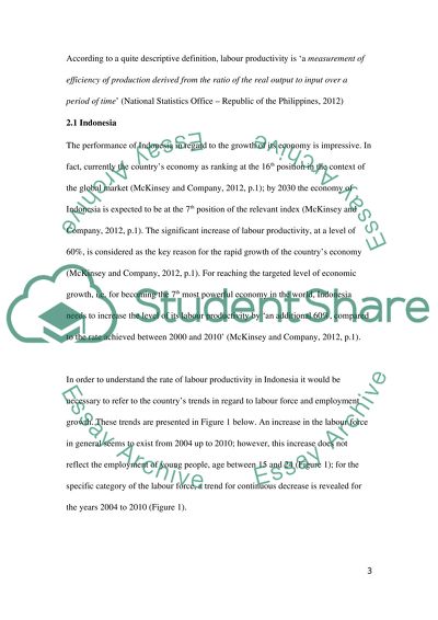 Labour Productivity in Mining and Agriculture Using Indonesia