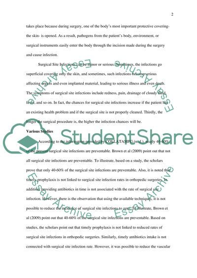 Continuous Quality Care: Surgical Site Infection