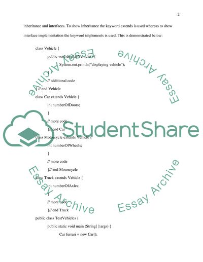 Inheritance Information Technology Assignment