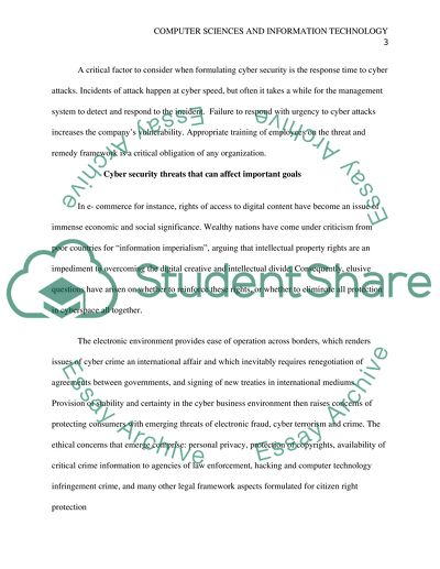 Organizational Business Mission and Related Security Goals