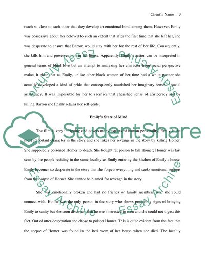 A Rose for Emily by William Faulkner