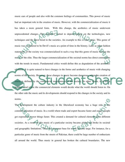 How Commercialization has changed the Music Industry