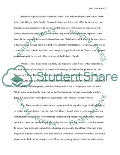 The Rejection of the Conflict Thesis