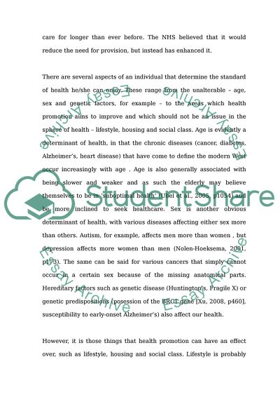 The Original Concept of the NHS in 1948