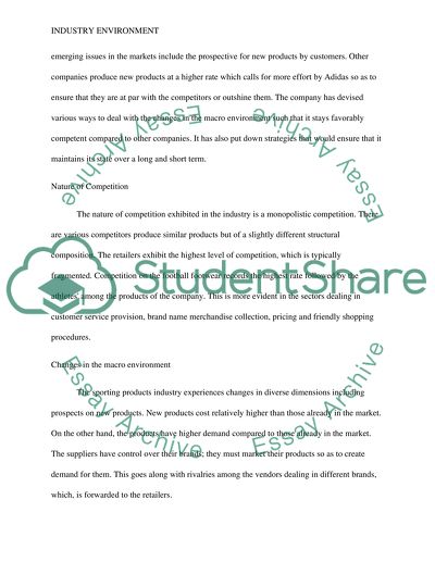 Industry Environment