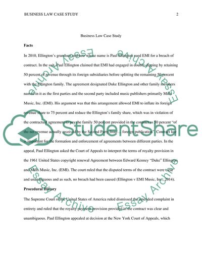 Business Law: the Definition of the Second Party