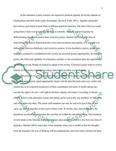 Can Equal Opportunities Exist within Schools