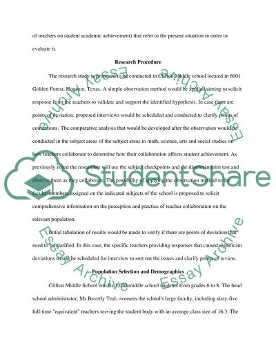 The Impacts of Teacher Collaboration on Student Academic Achievement