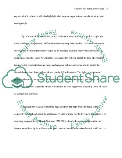 Corporate Cultures and Their Impact on Recruitment and Retention