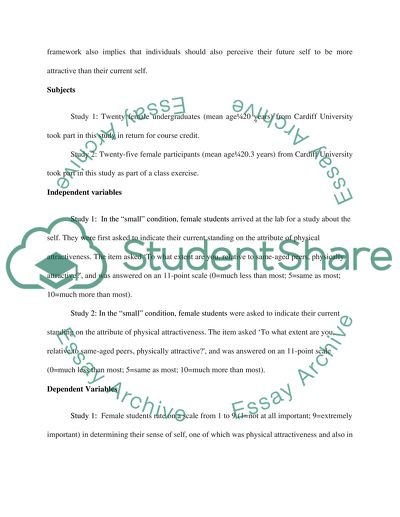 How Individuals Appraise Their Own Physical Attractiveness