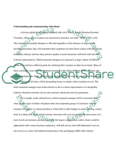 Hotel Restaurant Management