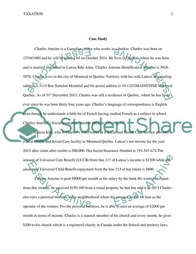 Canadian Federal Taxation