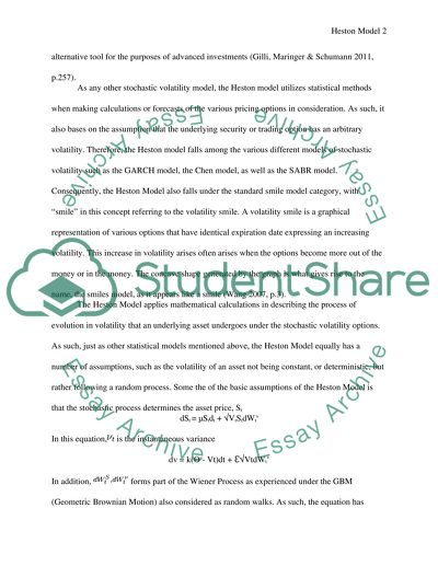 Modern pricing models