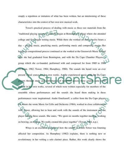 Music and History: Joan Towers Music