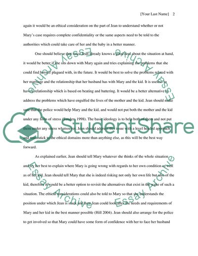 Analysis of Ethics Case Study
