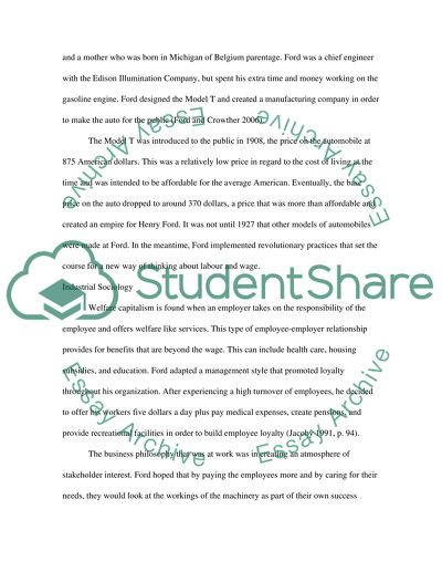 Fordism and Post Fordism Debate