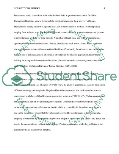 Institutional-Based Corrections