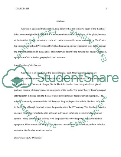 Giardiasis - Symptoms, Prophylaxis, and Treatment