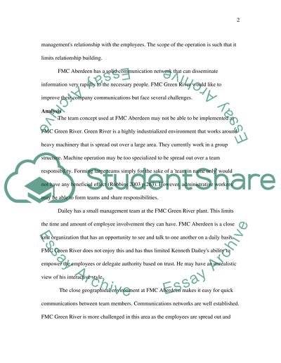 Organizational Analysis Groups and Leadership