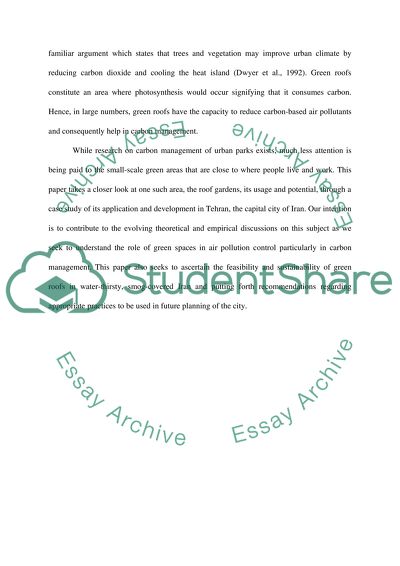 Air Pollution and the Tehran Urban Setting