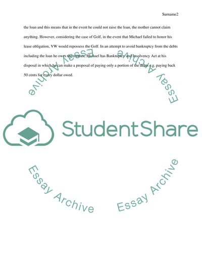 Repayment of the Loan to Mother