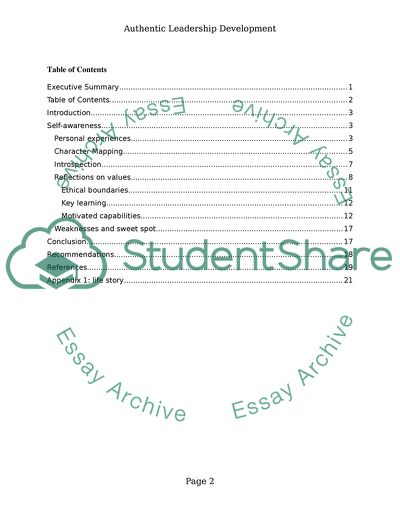 Authentic Leadership Development