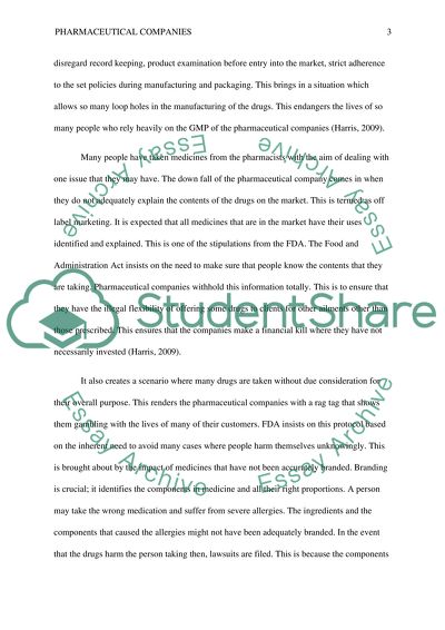 Corruption of Pharmaceutical Companies on the United States