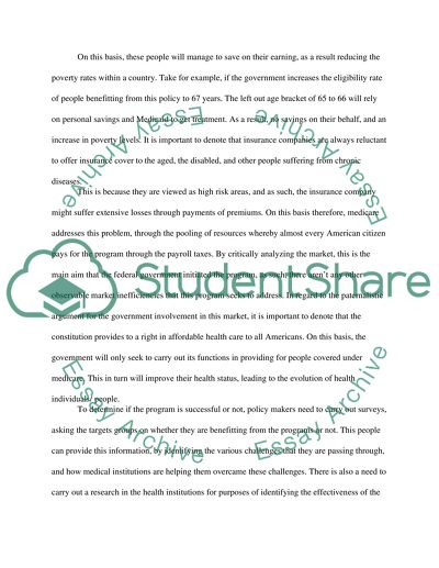 Medicare social insurance program in the US