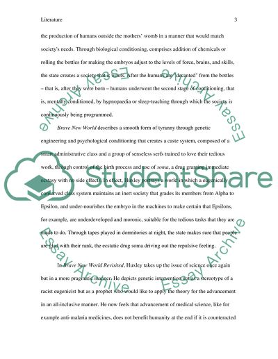 Brave New World and Brave New World Revisited