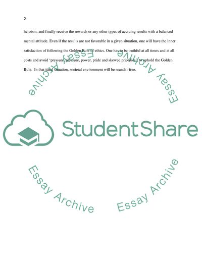 JC Maxwells Version of the Golden Rule