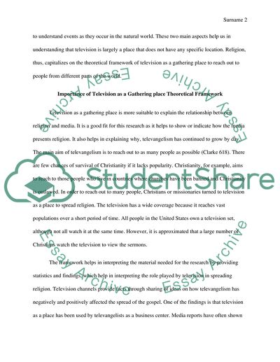 The Framework of Television as a Gathering Place