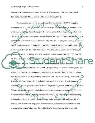 Lowering of the Minimum Age of Drinking