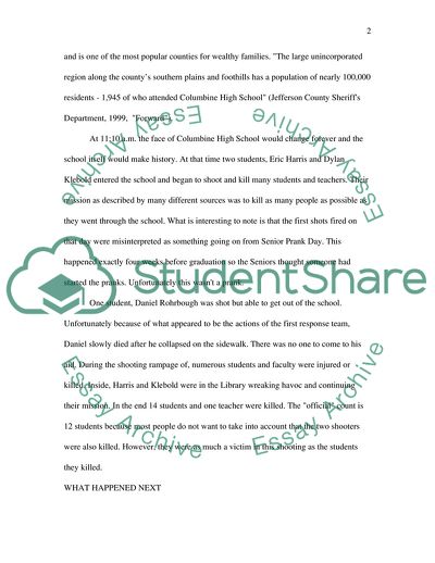 Element of the Columbine High School Shooting