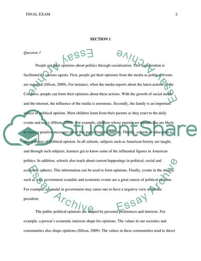 American Government and Politics