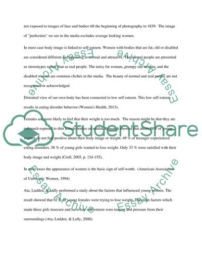 Relationship Between Body Image, Self-Esteem and Media