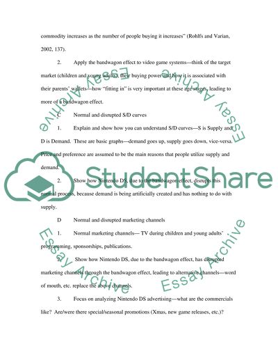 In terms of Economics Why is Nintendo DS chosen