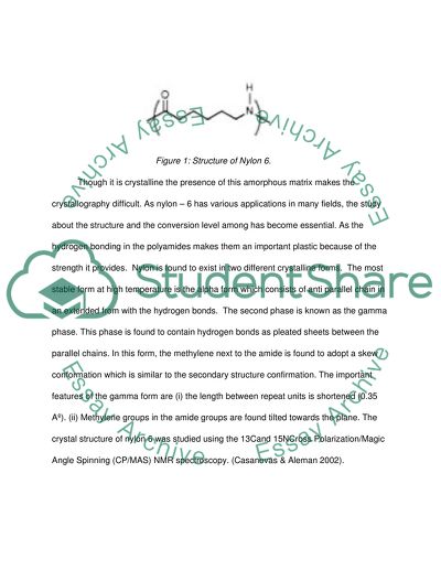 Nuclear Magnetic Resonance Characterization of Nylon 6