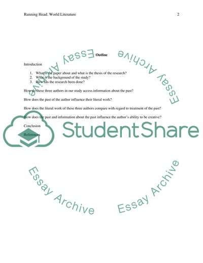 Influence of the Past and Past Information on World Literature