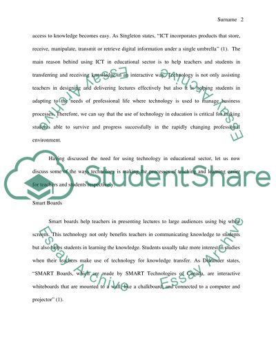 the impact of technology on student learning research paper