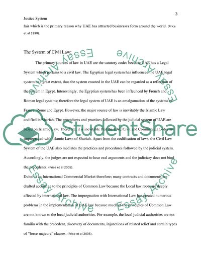 Justice System in The United Arab Emirates