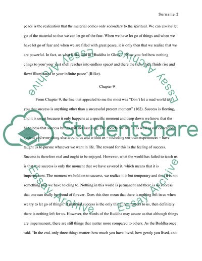 Critical Thinking English- A New Earth Chapters Eight and Nine