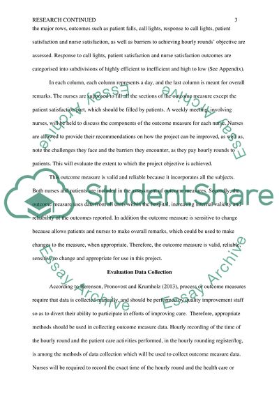 Nursing: the Hourly Rounding Program