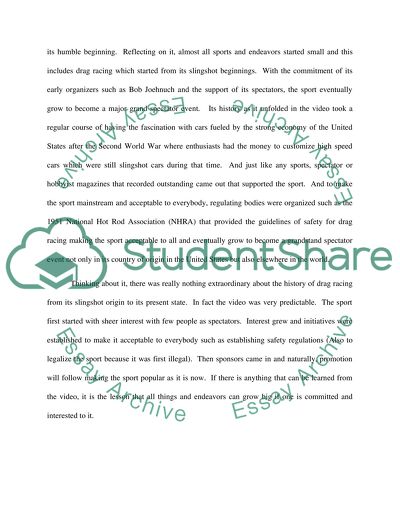 Slingshot Video Reflection Assignment