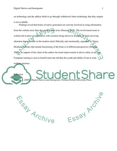 Digital Natives and Immigrants,What Brain research tells us&quot; By Nancy Herther&apos;s