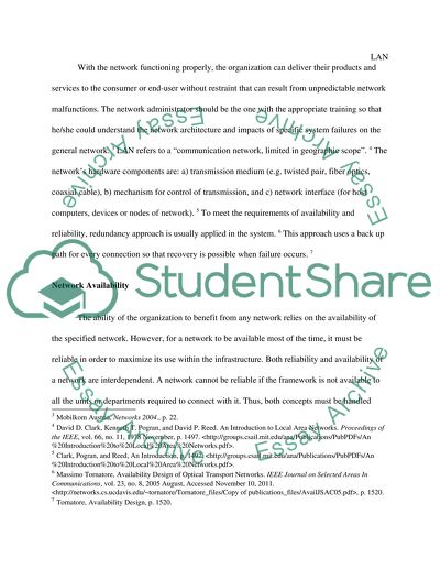 LAN Reliability and Availability