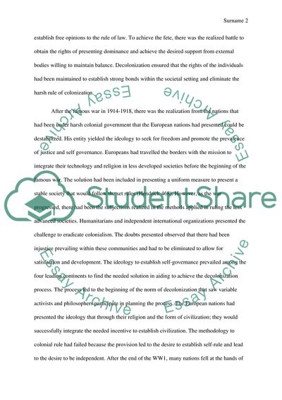 Decolonization causes and effects image